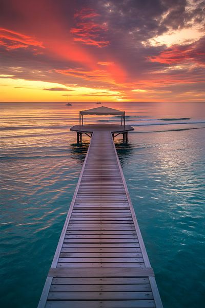 Sunset Pathway to Serenity by Ajaba Nature