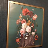 Klantfoto: Zelfportret met bloemen 3 van toon joosen, als fotoprint
