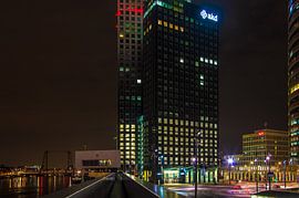 Rotterdam Maastoren nightview by Marco Faasse