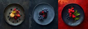 Triptyque panorama cullinairy food photography sur Digitale Schilderijen