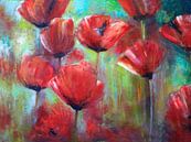 klaprozen ( poppies) schilderij van Els Fonteine thumbnail