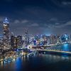 Skyline Rotterdam vanaf Kop van Zuid van Kees Dorsman