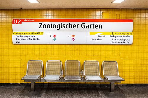Berlin subway station Bahnhof Zoologischer Garten U2