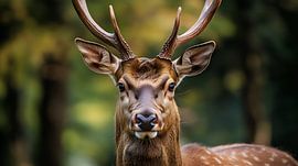 Majestic Deer in the Wild by Lisa Bovenlander
