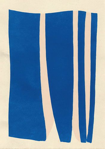 Abstract vertical colour block artwork