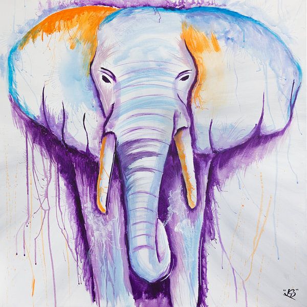 Kleurrijke olifant von Tess Smethurst-Oostvogel