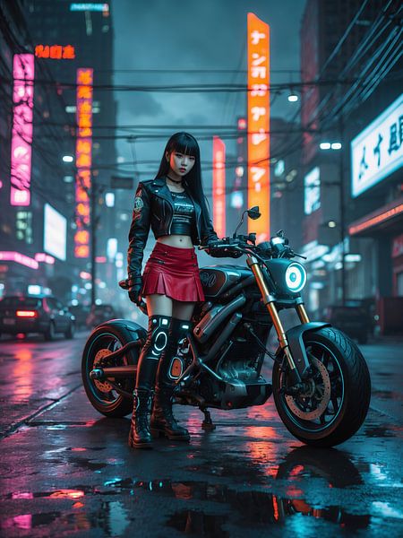 cyberpunk nacht stad van hisam colours