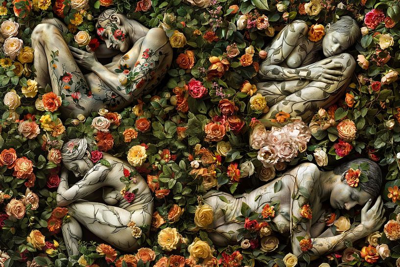 art with flowers by Egon Zitter