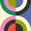 Bauhaus - circles in colorful 3 by Ana Rut Bre