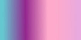 Retro 70er Jahre Neon Kunst. Abstrakter Farbverlauf in Hellblau, Lila, Rosa, Flieder von Dina Dankers