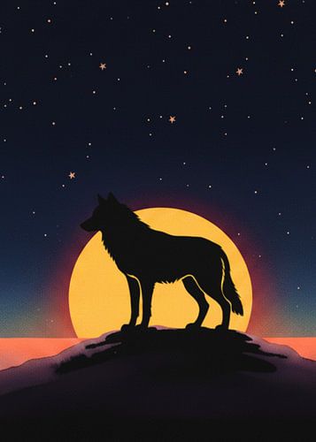 loup siècle lune espace