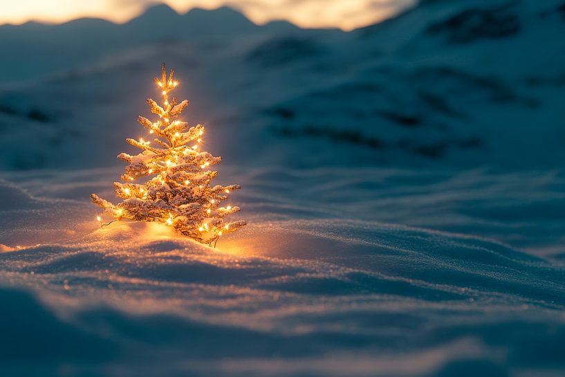 Weihnachten im Schnee von Poster Art Shop