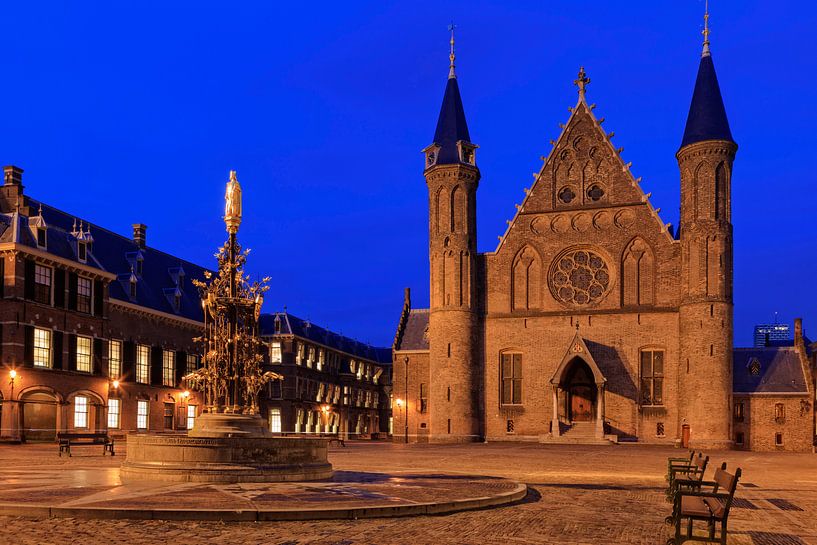 photo de soirée de la Ridderzaal au Binnenhof à La Haye par gaps photography