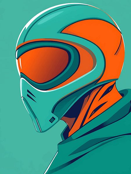 Futuristischer Helm von Bovi Okta