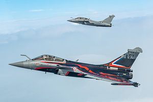 Das Rafale Solo Display Team 2018 der französischen Luftwaffe.