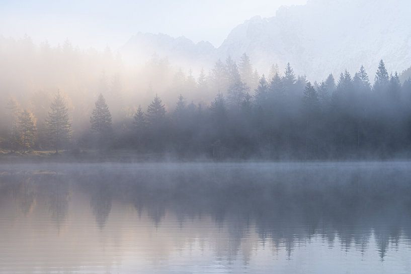 Morning mood at the Ferchensee by Monika Scheurer