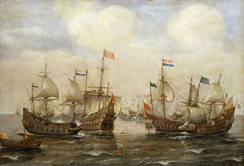 Een aanvaring tussen de Spanjaarden en de Nederlanders, Cornelisz Verbeecq