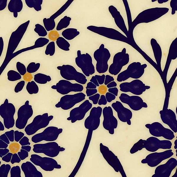 Azulejo pattern #XIII by Whale & Sons