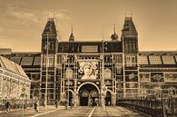 Rijksmuseum Amsterdam Winter Sepia van Hendrik-Jan Kornelis thumbnail