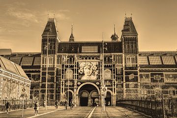 Rijksmuseum Amsterdam Winter Sepia