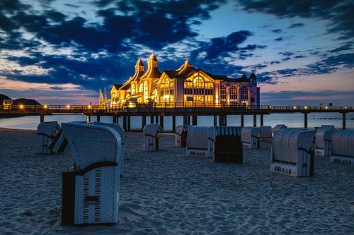 Sellin Pier, Rugen after sunset
