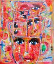 Stapel kopjes abstract van Danielle Ducheine thumbnail