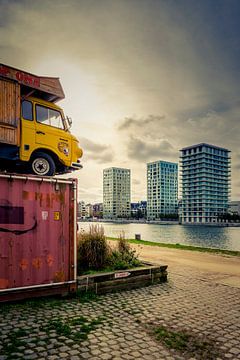 Fotografie België - Architectuur - Moderne woonwijk op het Eilandje in Antwerpen van Ingo Boelter