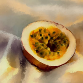 Stillleben mit Passionsfrucht Nr. 01 von MadameRuiz