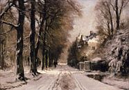 Woodland avenue in winter foliage, Louis Apol by Meesterlijcke Meesters thumbnail