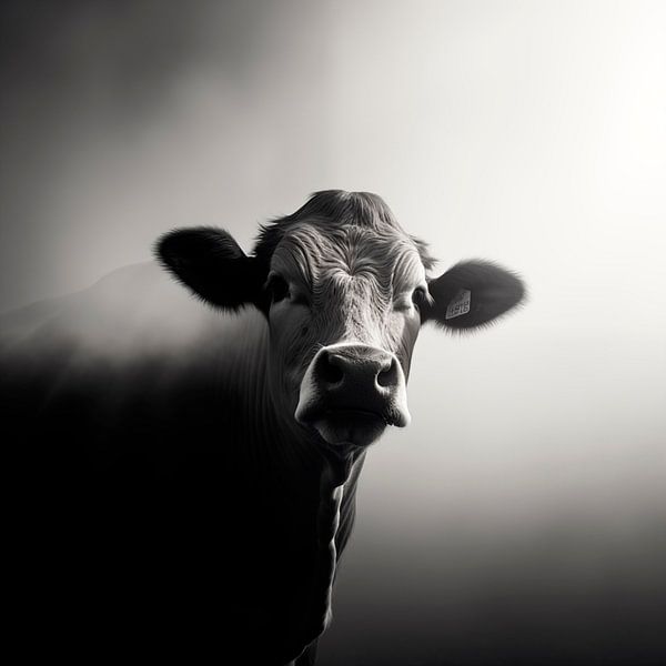 Highlander in semi-darkness by Maarten Knops