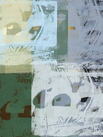 Formes abstraites dans des tons neutres sur Art minimaliste abstrait