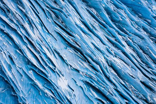 Ice crevasses in the Skaftafellsjökull glacier