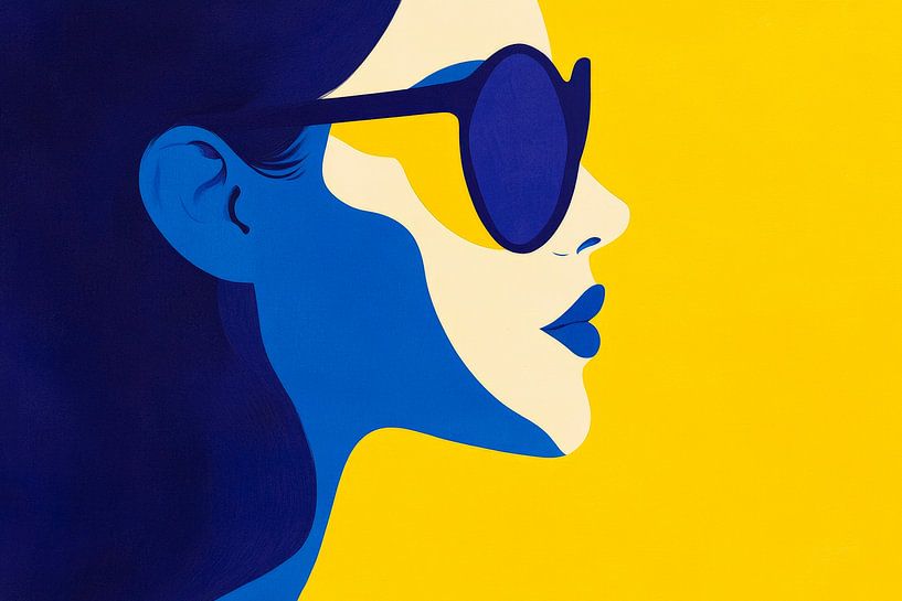 L'élégance futuriste dans des couleurs vives par Poster Art Shop