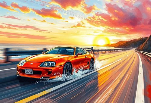 Toyota Supra MK4 - De brul van zonsondergangsnelheid