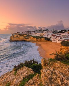 Sonnenuntergang in Carvoeiro, Portugal