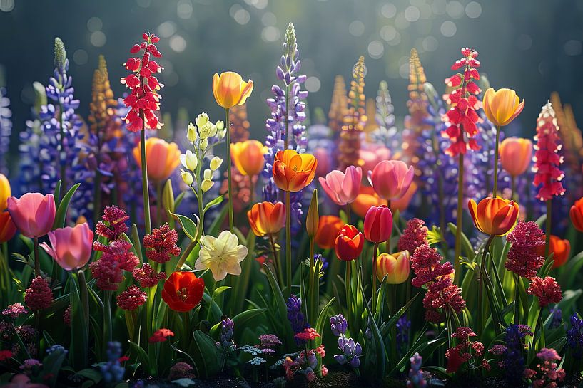 flowers in spring by Egon Zitter