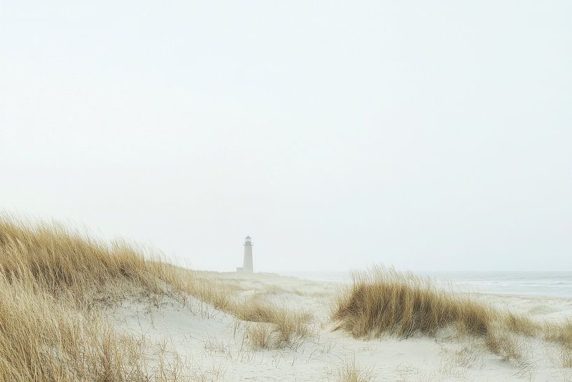Leuchtturm im Nebel von Poster Art Shop