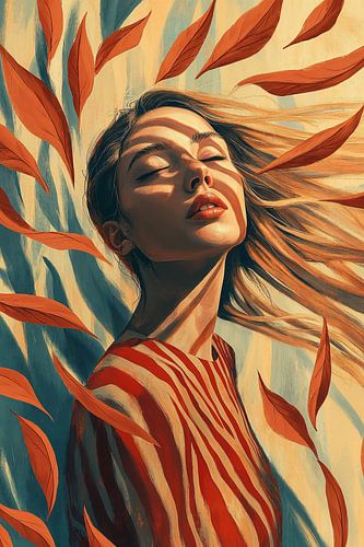 L'extase dans les tons orange