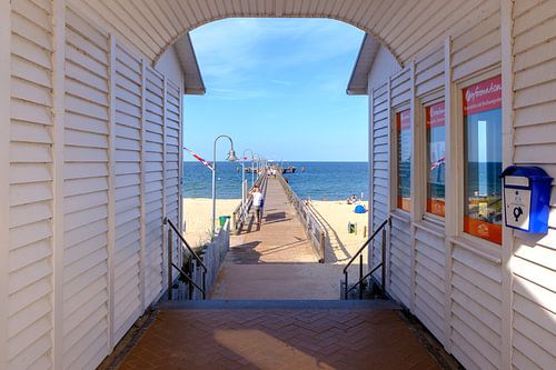 The pier in the Baltic Sea at Göhren on the island of Rügen
