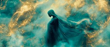Ethereal shape in the nebula of stars by Poster Art Shop