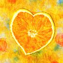 oranje hart van Marion Tenbergen thumbnail