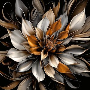 Lotusblume Abstrakt Metall
