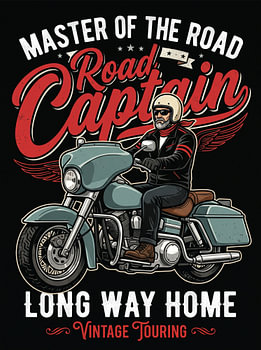 Road Captain Vintage-toerposter