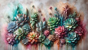 Farbenreiche Sukkulentenwelt