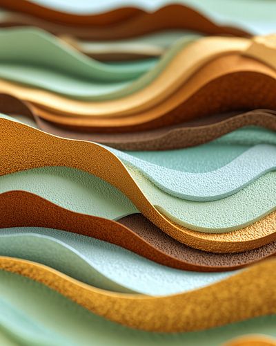 Dunes ondulées en couches