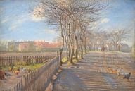 Landweg met bomen. Kastrup, Theodor Philipsen van Meesterlijcke Meesters thumbnail
