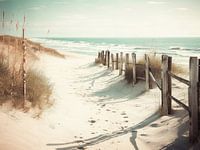 Weg naar het strand