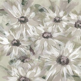 Fleurs de marguerite délicates sur Lori Ann Folz
