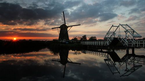 Kinderdijk zonsondergang