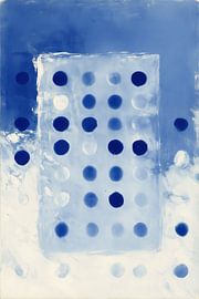 Blue Polka Panel by Chromatic Storm Studio